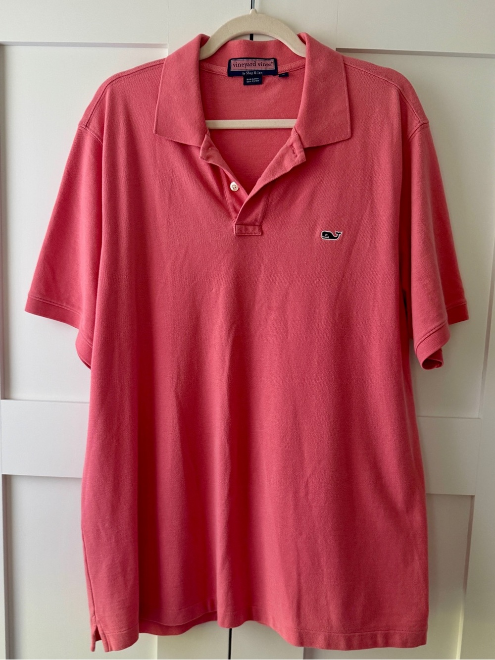 Vineyard Vines Men’s Coral Pink Polo Shirt